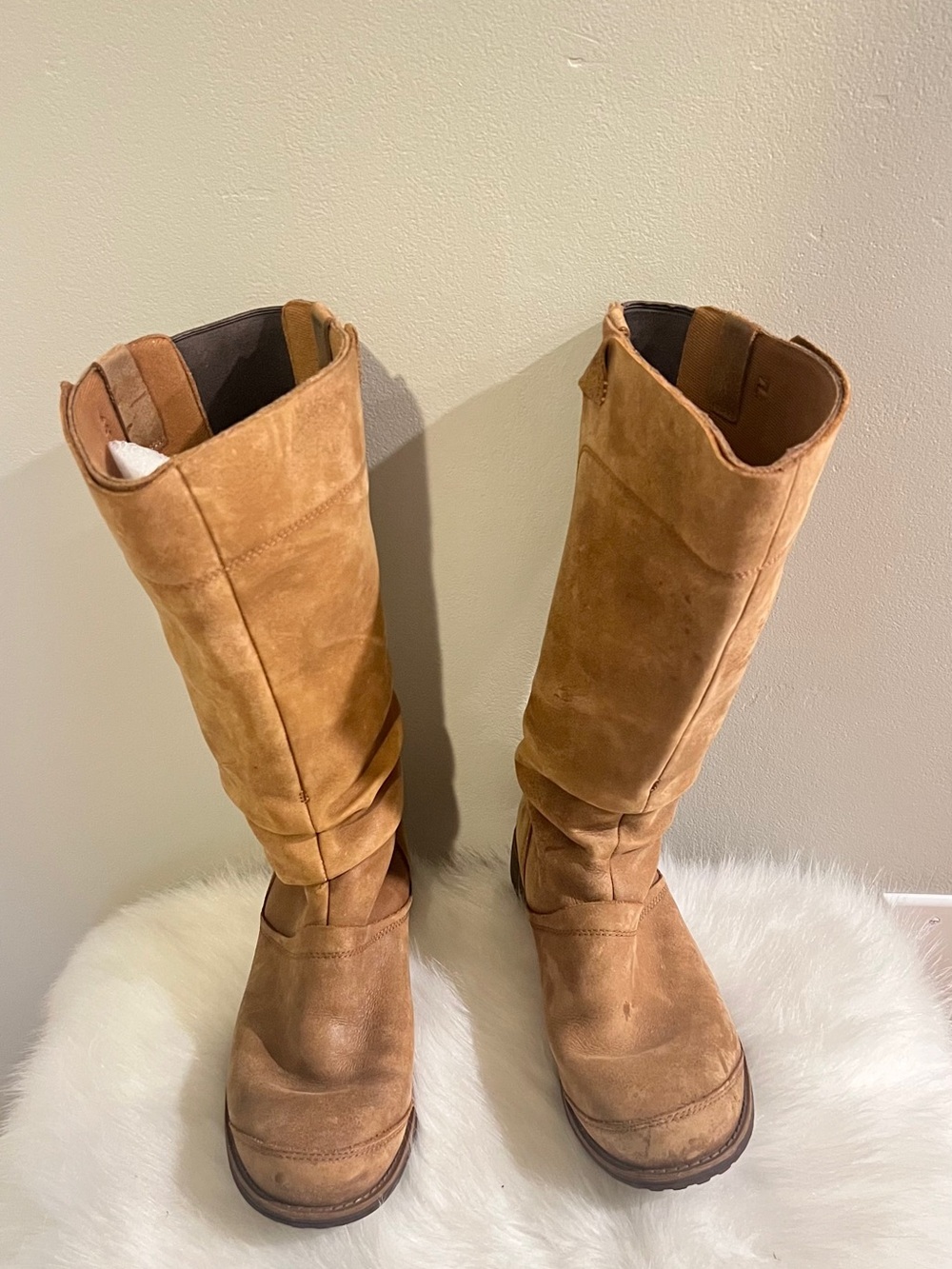 THE NORTH FACE BRIDGETON TALL BOOT size 9 Brown Tan Suede